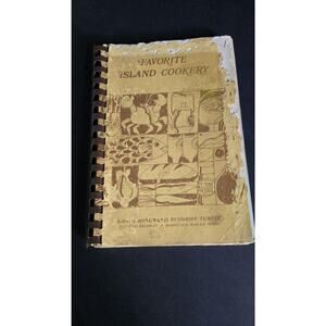 Vintage Favorite Island Cookery Honpa Hongwanji Spiral Paperback Hawaii Book